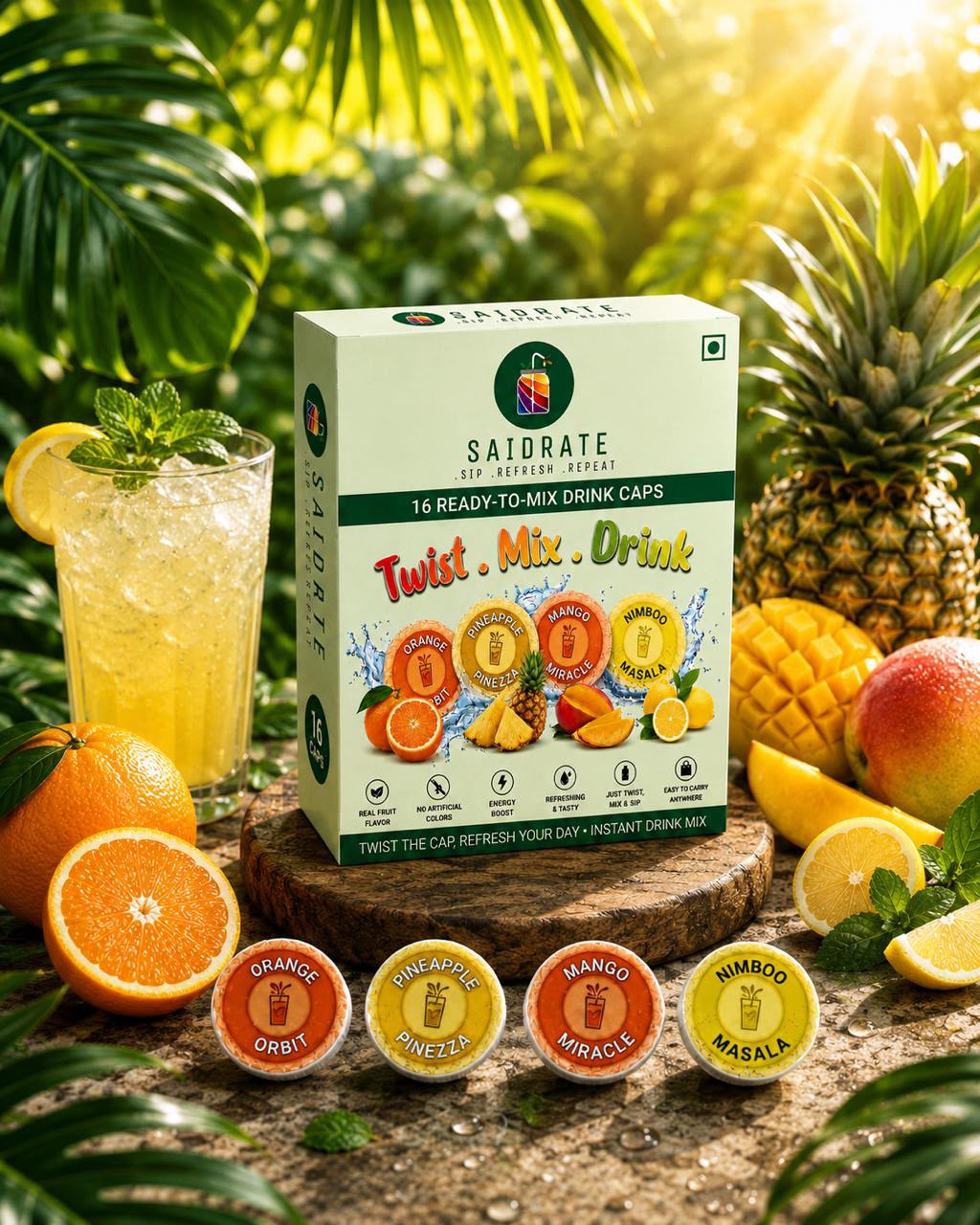 Orange | Pineapple | Mango | Nimboo Masala Fruit combo